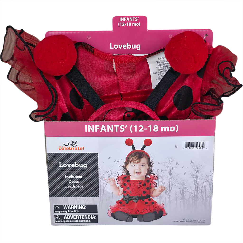 Lovebug Halloween Costume for Infant, Size 6-12M, by Way to Celebrate