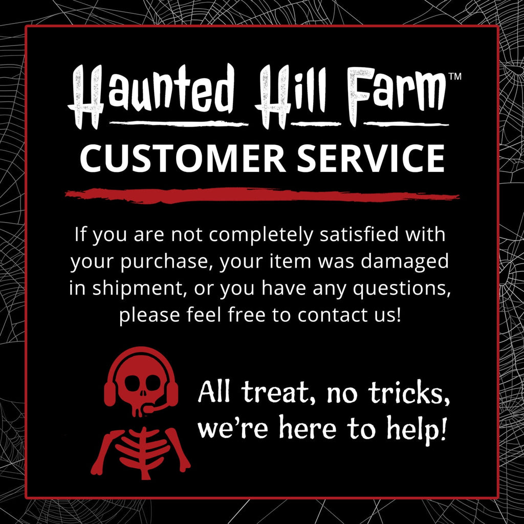Haunted Hill Farm 5 ft Life-Size Animated Grim Reaper Prop w/ Chain and Rotating Head for Indoor or Outdoor Halloween Decoration, Battery-Operated