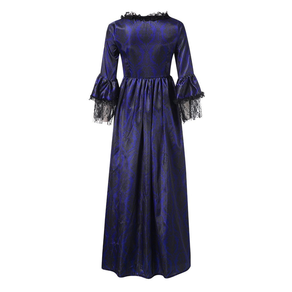 UPPADA Plus Size Victorian Dress for Women Lace Up Flare Sleeve Ball Gown with Corset Evening Party Maxi Gowns Vintage Cocktail Dress Wedding Dresses Early