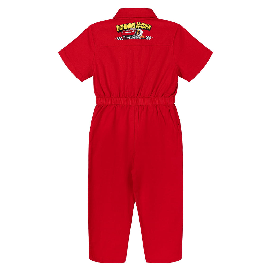 Disney Cars Big Boys' Short Sleeve Cosplay Coverall Red Lightning McQueen