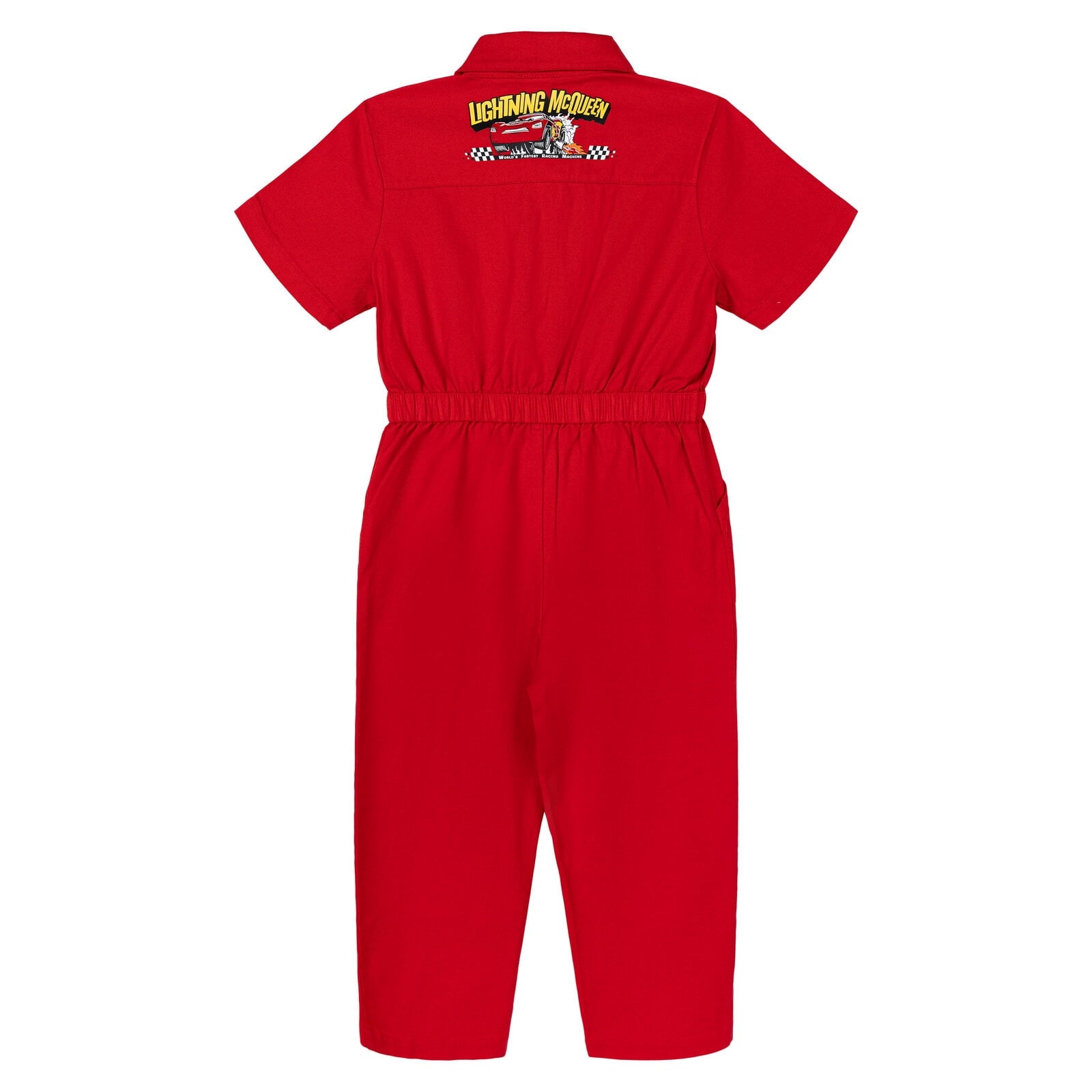 Disney Cars Big Boys' Short Sleeve Cosplay Coverall Red Lightning McQueen