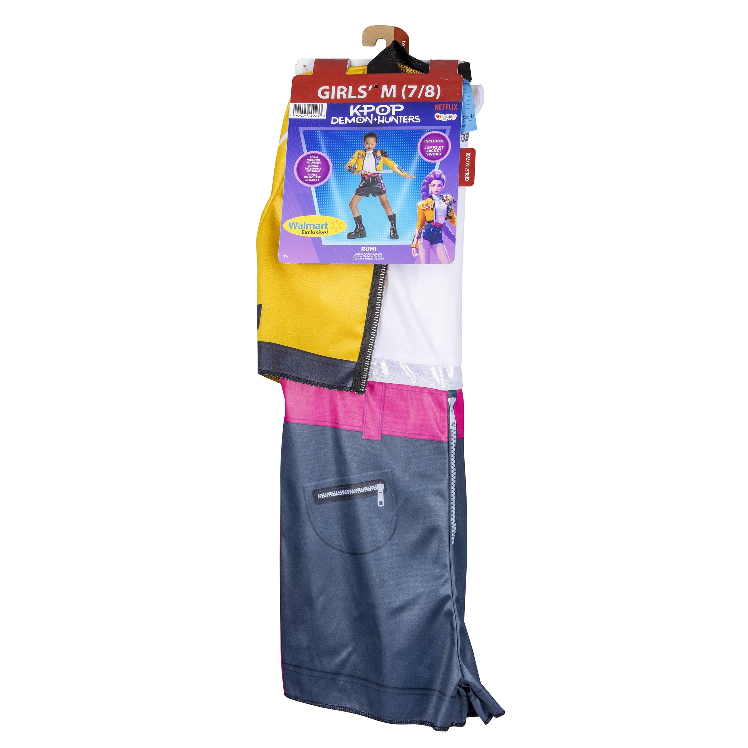 Netflix K-Pop Demon Hunters Rumi Halloween Costume for Children, Girls Size S (6/6X), by Disguise