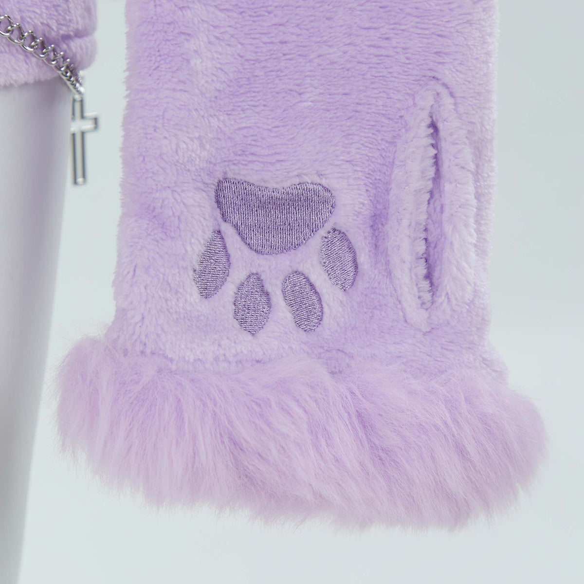 Women sexy Fluffy Hooded Bodysuit Halloween Deep V Kawaii One Piece Lingerie Rompers with Choker and Socks