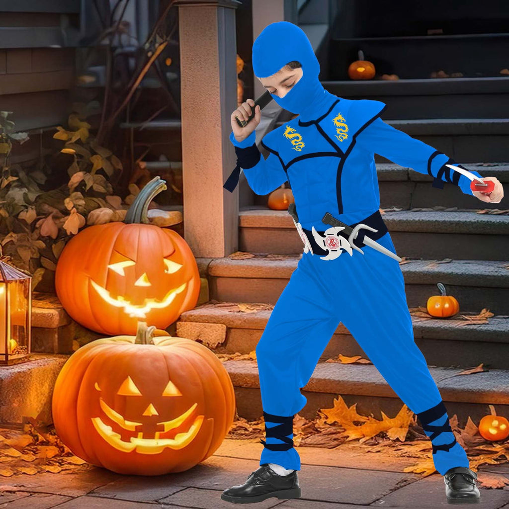 Ninja Costume Kids Ninja Muscle Costumes Boys Ninja Set Accessories Best Children Gift