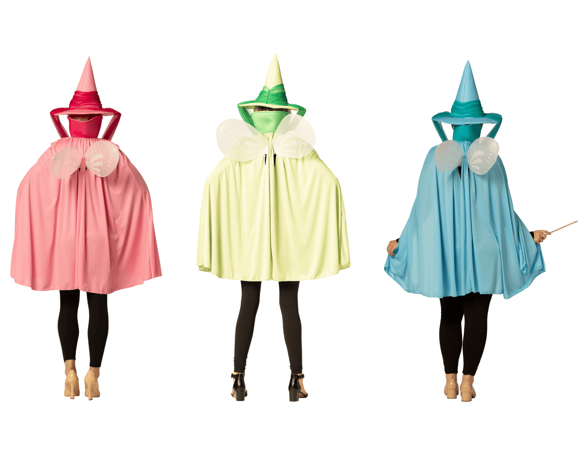 Imposta Costumes Fairy Godmother Hat, Cape, Wings & Wand, Blue (30144-OS), Green (30145-OS), & Pink (30146-OS) Group Halloween Costume, Women, One Size Fits Most Adults, 20176