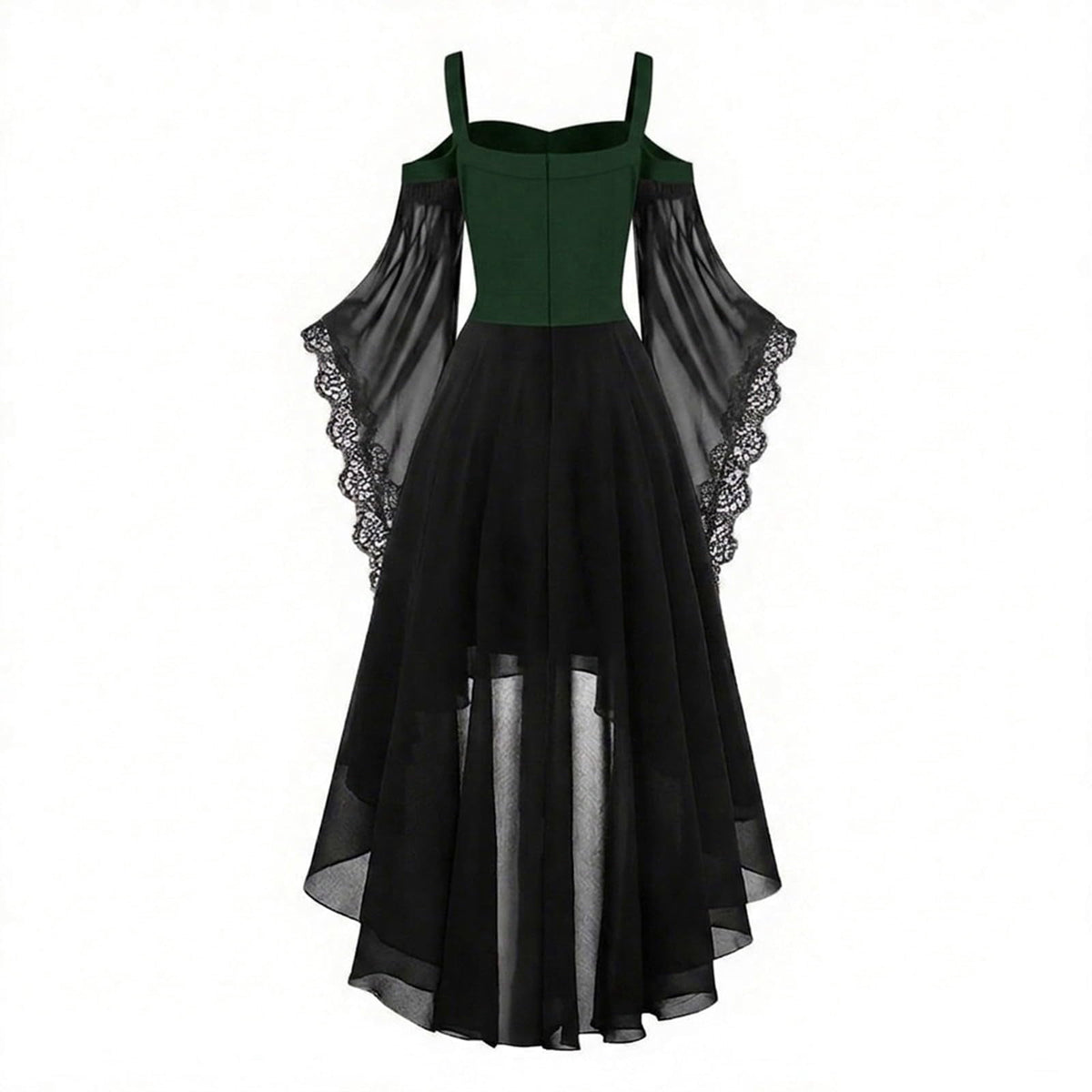 Witch Dress Women 2026 Halloween Costumes Woman Adults Medieval Vampire Butterfly Sleeve Mesh Gothic Outfits Red S