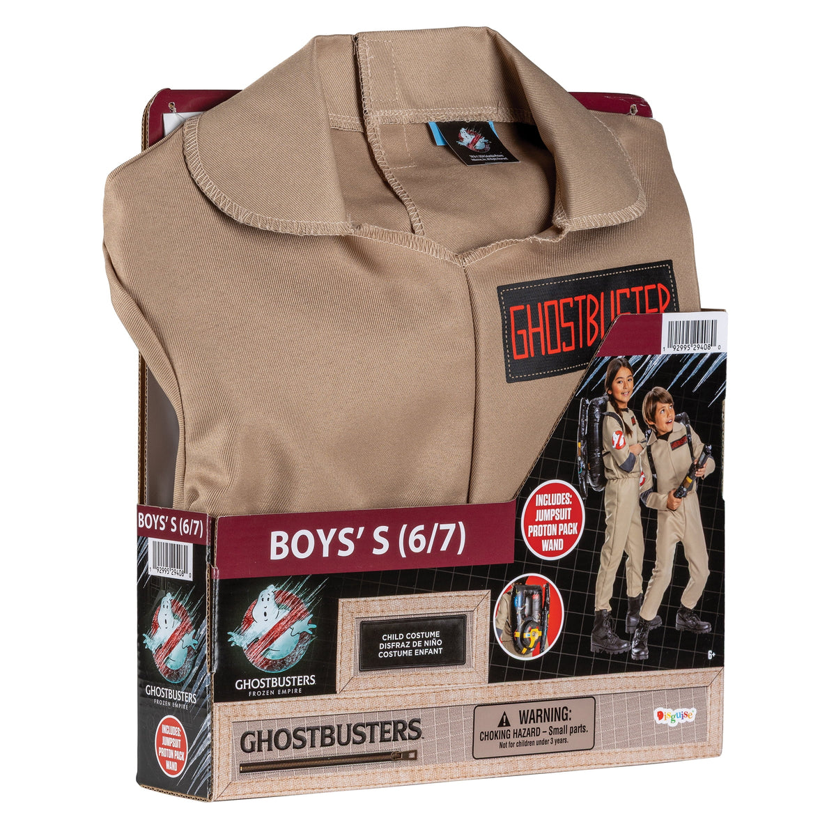 Ghostbusters: Frozen Empire Ghostbusters Halloween Costume for Children, Boys Size XS (4/5), by Disguise