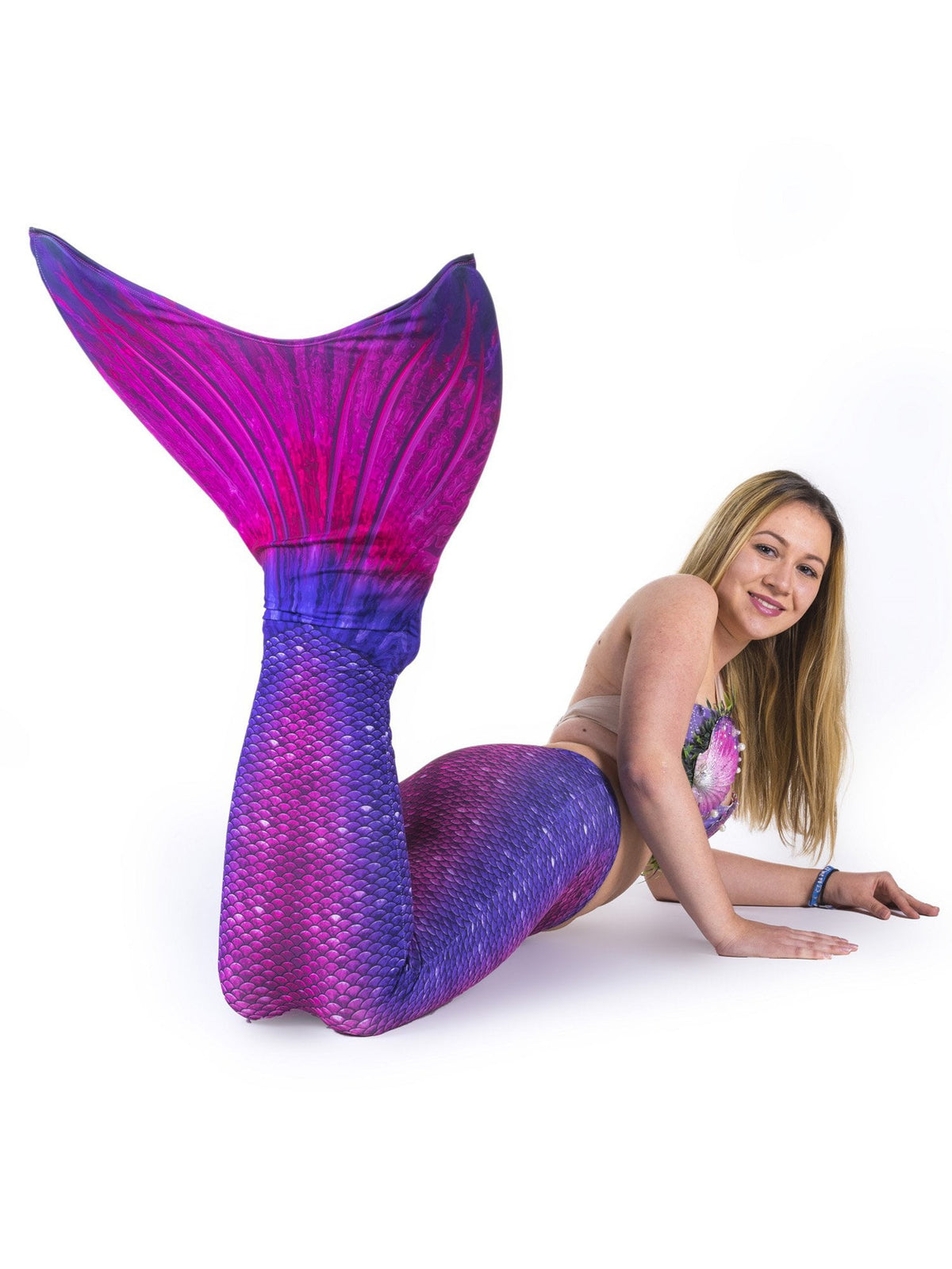 Sun Tail Mermaid Blue Lagoon Tail Skin, Size Child Extra Large (Monofin Not included) for Girls