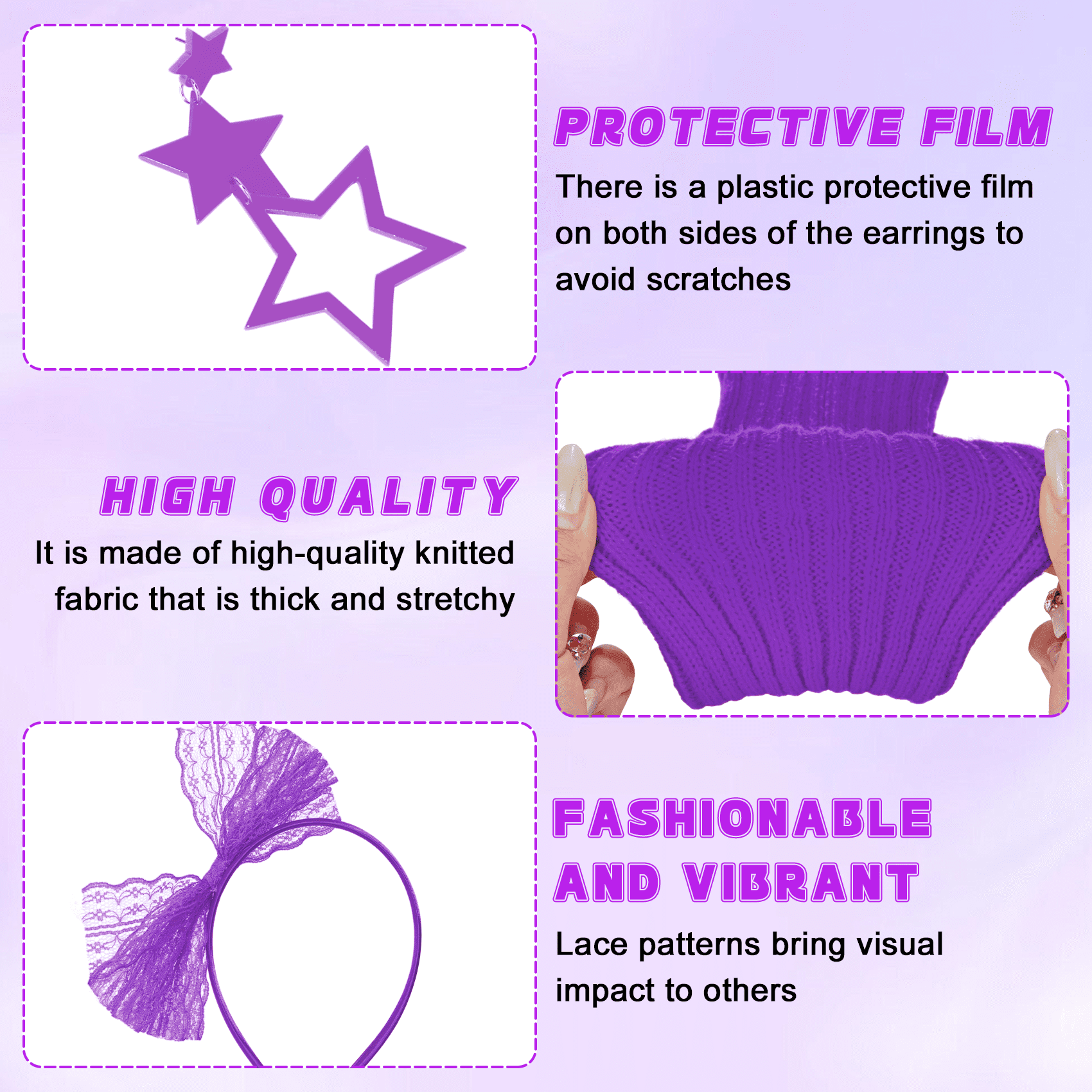 Loritta 80s Costumes for Women Outfit Accessories Set with Fishnet Gloves Leg Warmers Bags Tutu Skirts for Theme Party