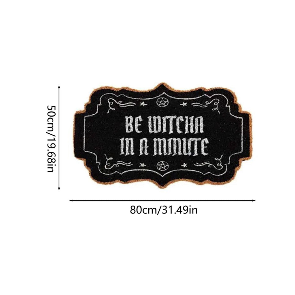 Tepsmf Halloween Doormat 19.7x31.4IN Soft Non Slip Halloween Bathroom Rug For Front Doors Porches And Witch-themed Home Decor