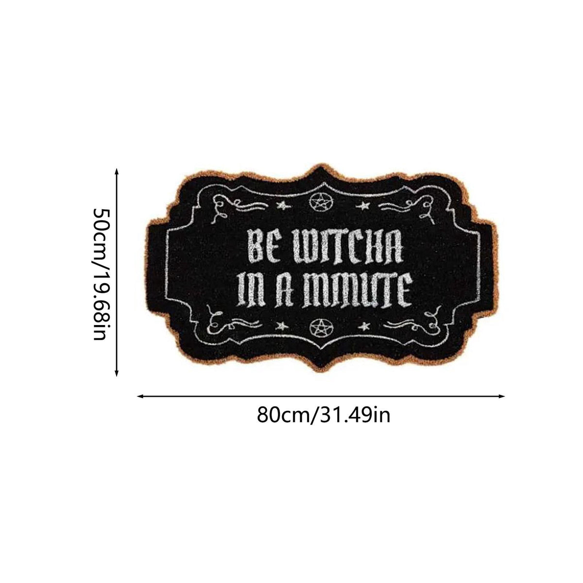 Tepsmf Halloween Doormat 19.7x31.4IN Soft Non Slip Halloween Bathroom Rug For Front Doors Porches And Witch-themed Home Decor