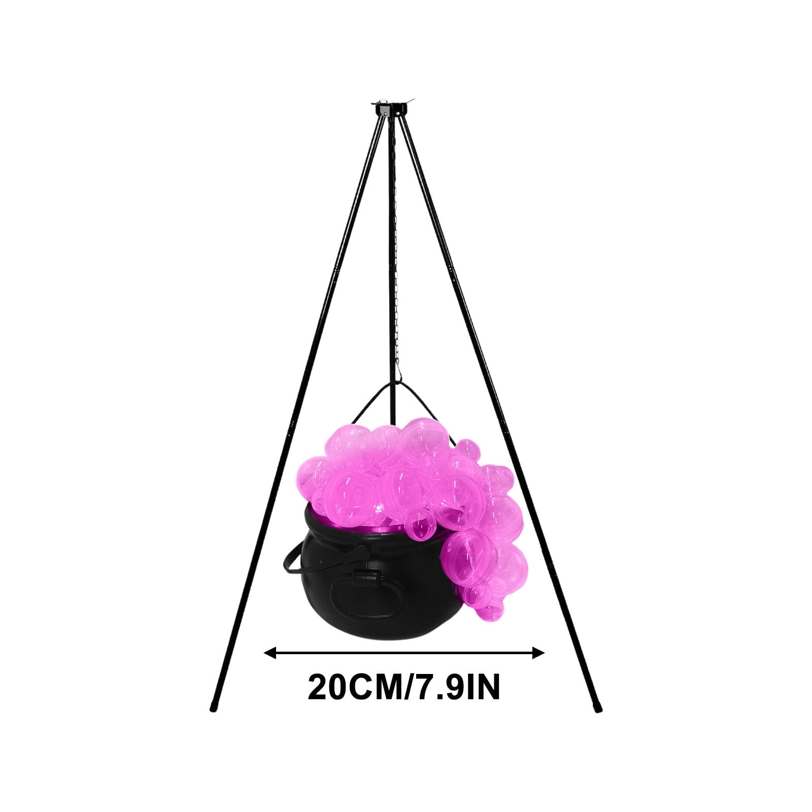 Muecwrye Halloween Decorations Outdoor, Halloween Clearance! Halloween Witches Cauldron with Lights, DIY Bubbling Cauldron Set Decor for Home Porch Outside, Halloween Party Supplies( Without Tripod)