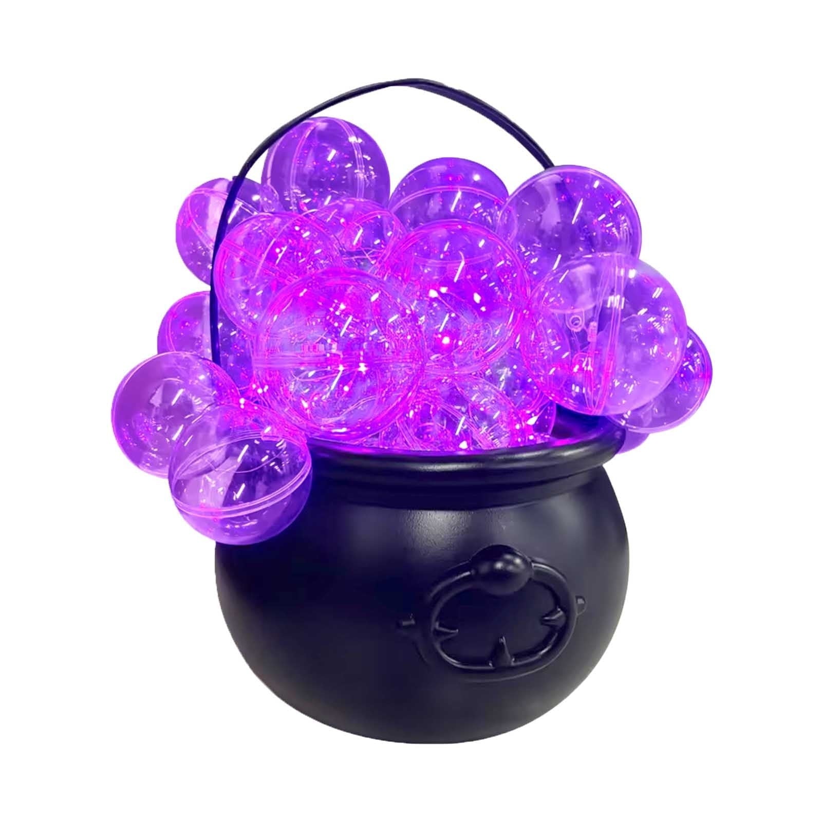 Muecwrye Halloween Decorations Outdoor, Halloween Clearance! Halloween Witches Cauldron with Lights, DIY Bubbling Cauldron Set Decor for Home Porch Outside, Halloween Party Supplies( Without Tripod)