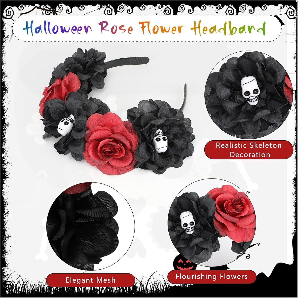 HIFOT 6pcs/set Spider Costume Adult Spider Web Poncho Tights Spider Necklace Chocker Earings Mask and Witch Hat Halloween Costumes for Women