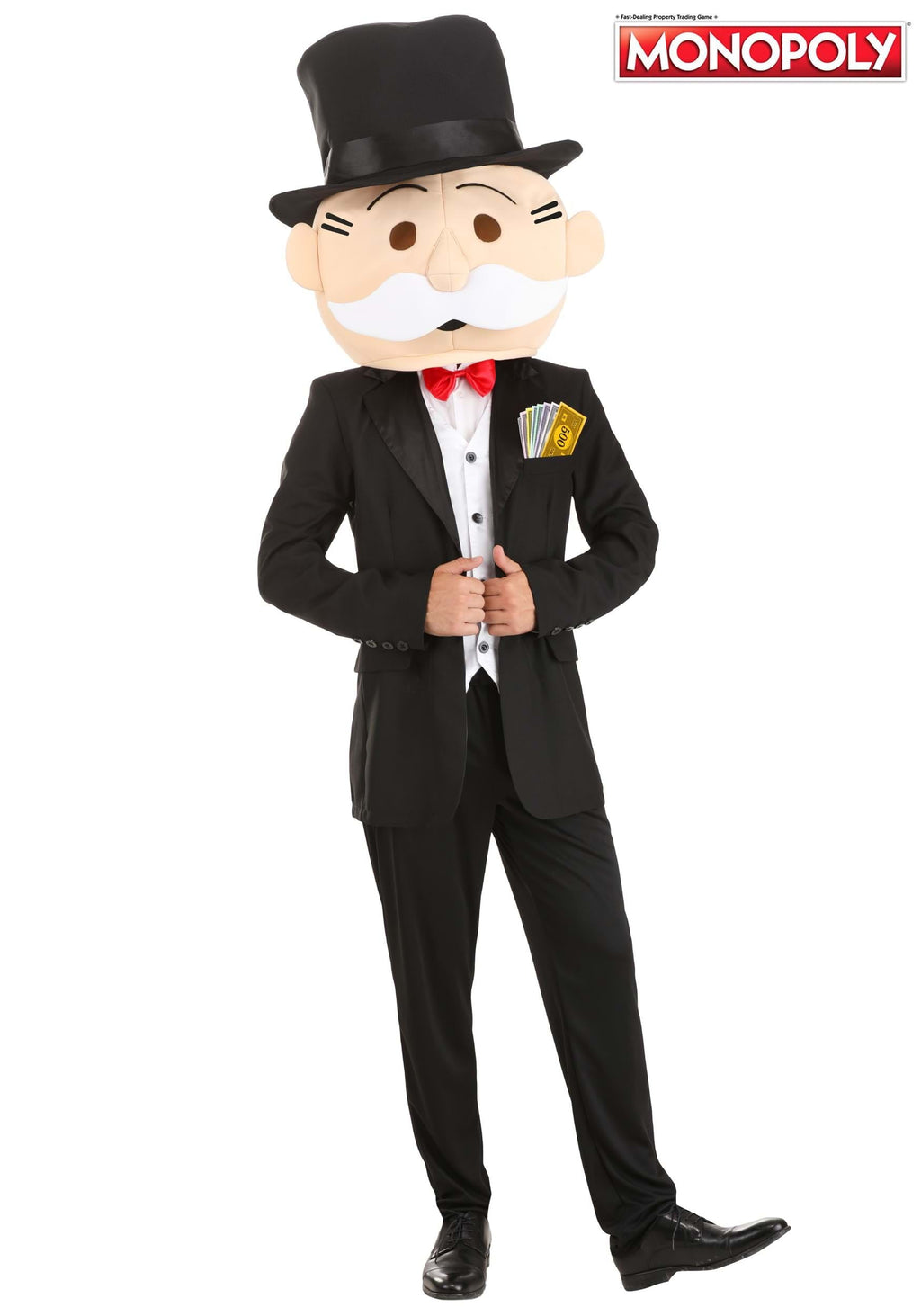 FUN Costumes Mr. Monopoly Fancy-Dress Costume for Men with Snazzy Suit Jacket, Adult Size M
