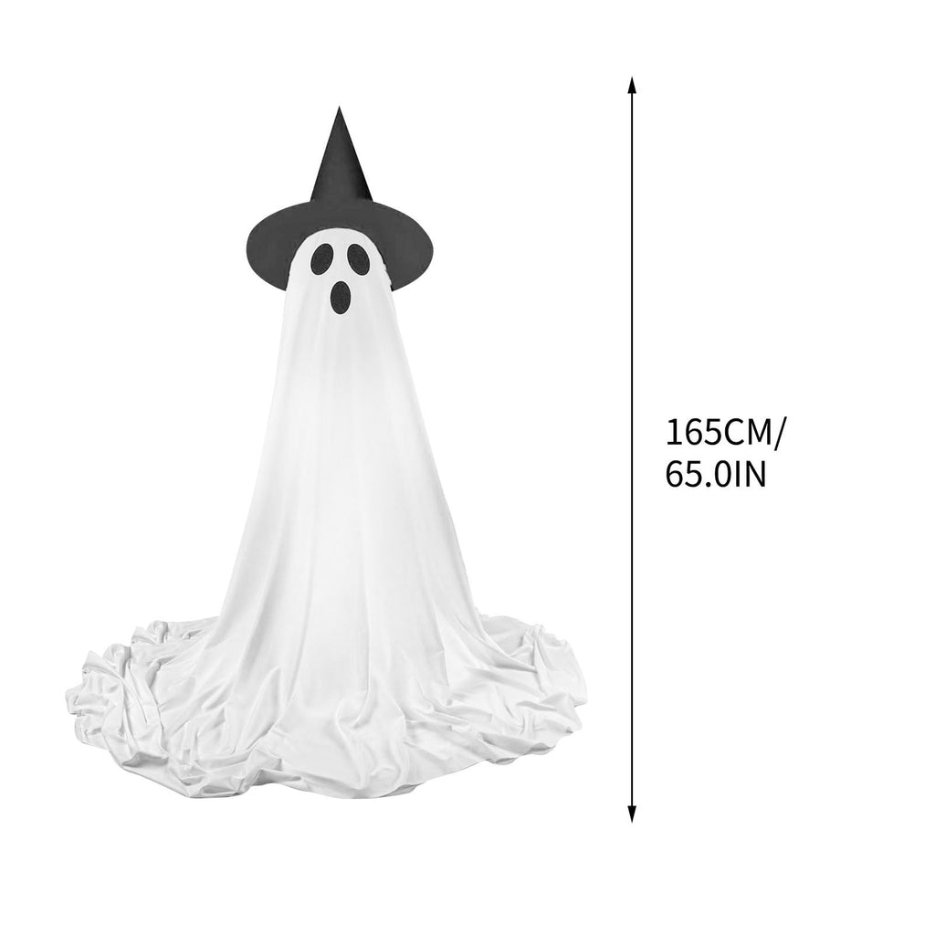 BZPIZ Halloween Decorations Outdoor Halloweens Party Decoration Indoor Spooky Ghost Halloween Decor with String Lights Easy to Assemble Ghost Decorations for Porches Yards Gardens Lawn Big Size