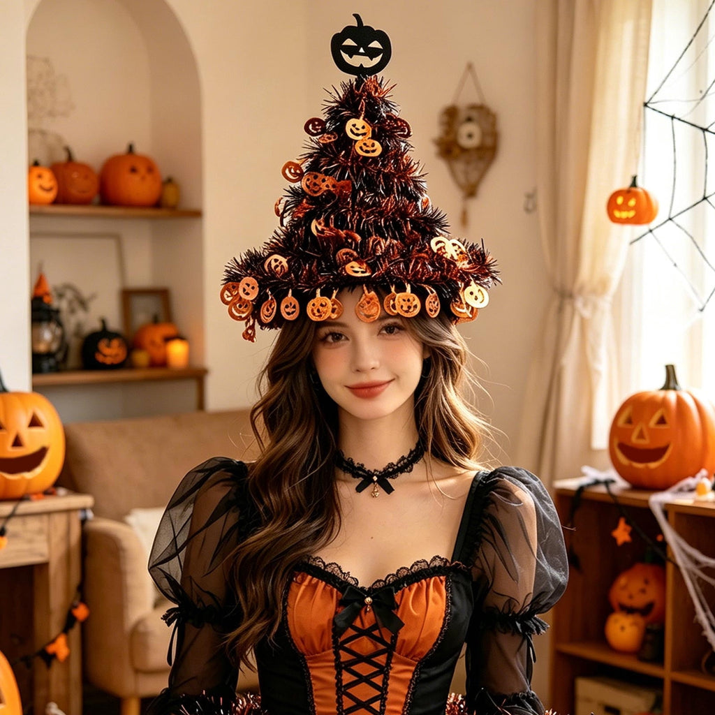 1Pc Halloween Mini Pumpkin Branches Artificial Black Twigs Vase Fillers for Table Mantel Centerpiece Creepy Gothic Scary House Decor