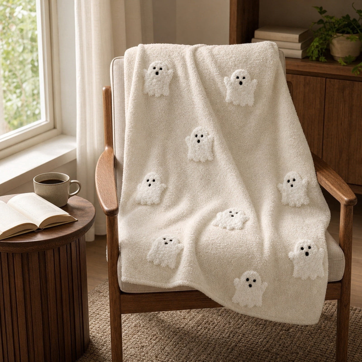 Guvpev Halloween Flannel Throw Blanket, 39.4" x 27.6" Soft Plush 3D Pumpkin Printed Decorative Blanket for Couch, Bed, Travel, Living Room, Cozy Fall Holiday Home Accent