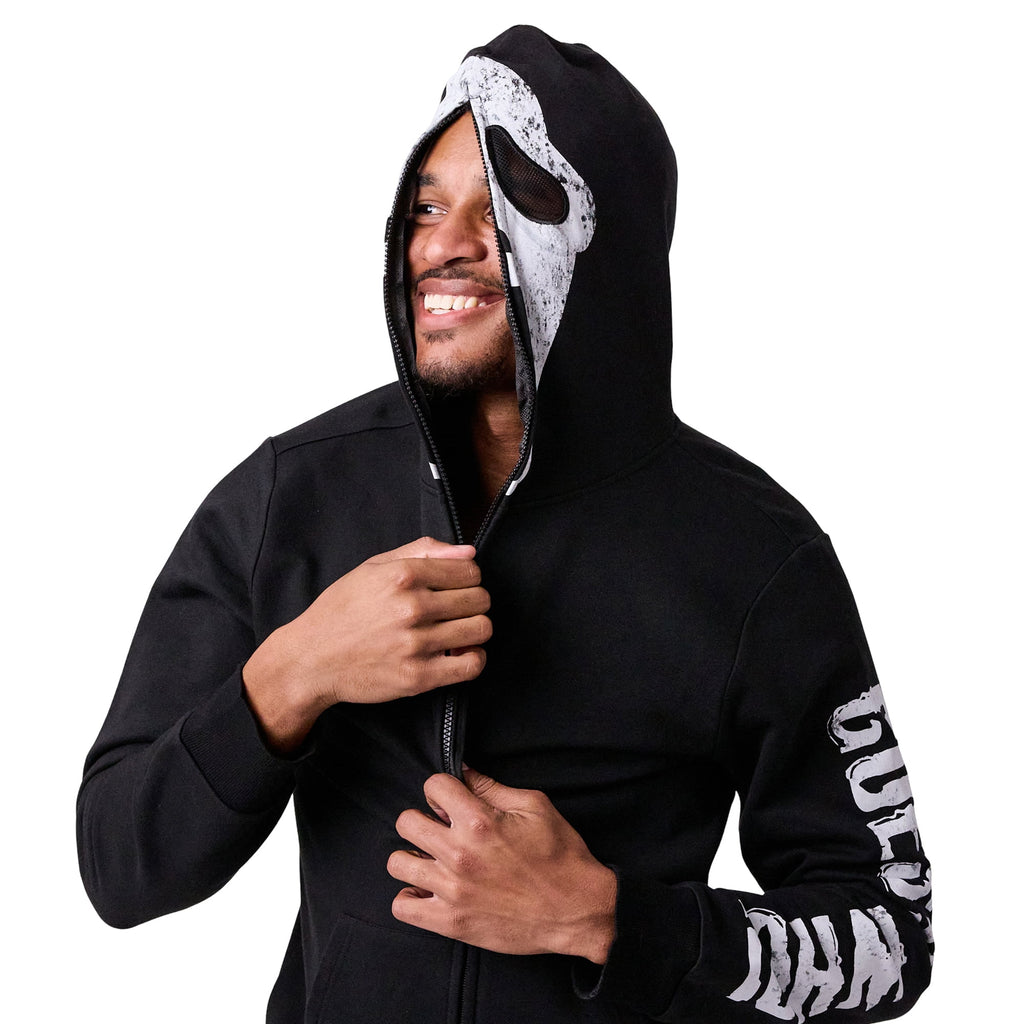 Ghostface Men's Full-Zip Cosplay Hoodie -XL