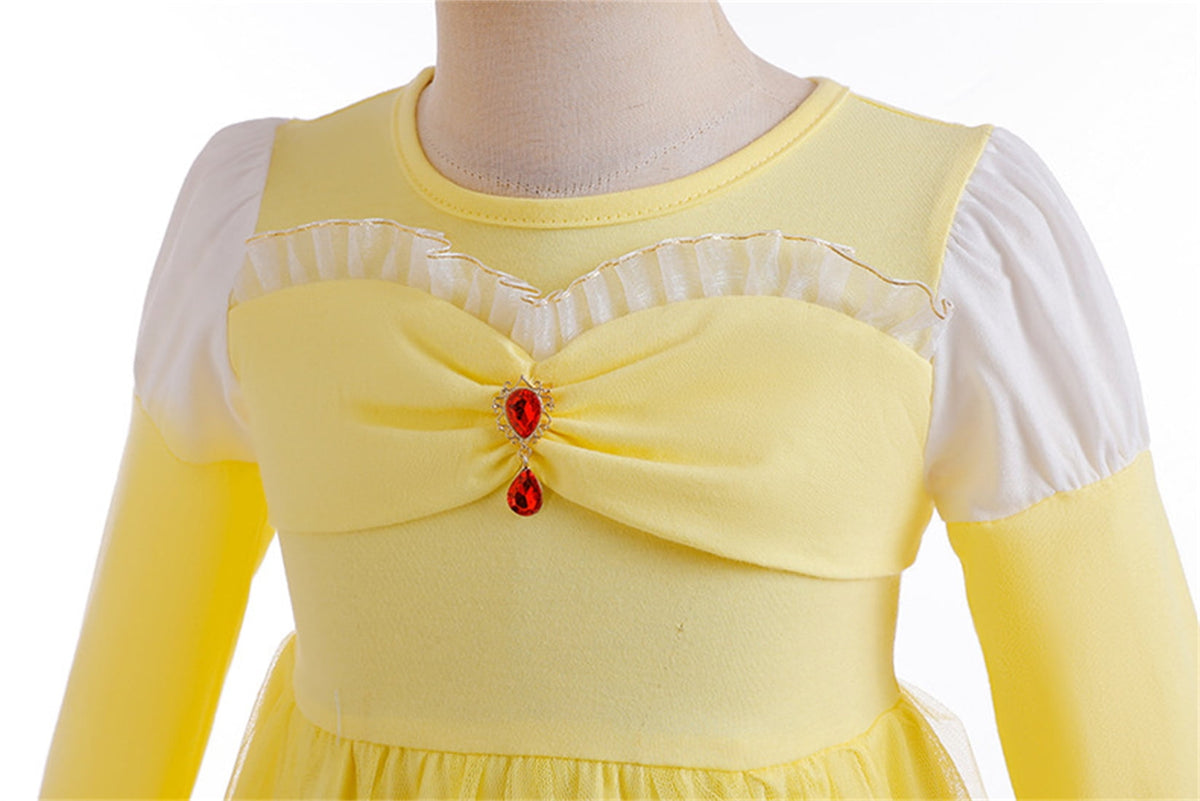 WIBACKER 1-6Y Toddler Girls Princess Costumes Dresses Fancy Dress Up Clothes for Halloween Party Cosplay, Christmas Gift