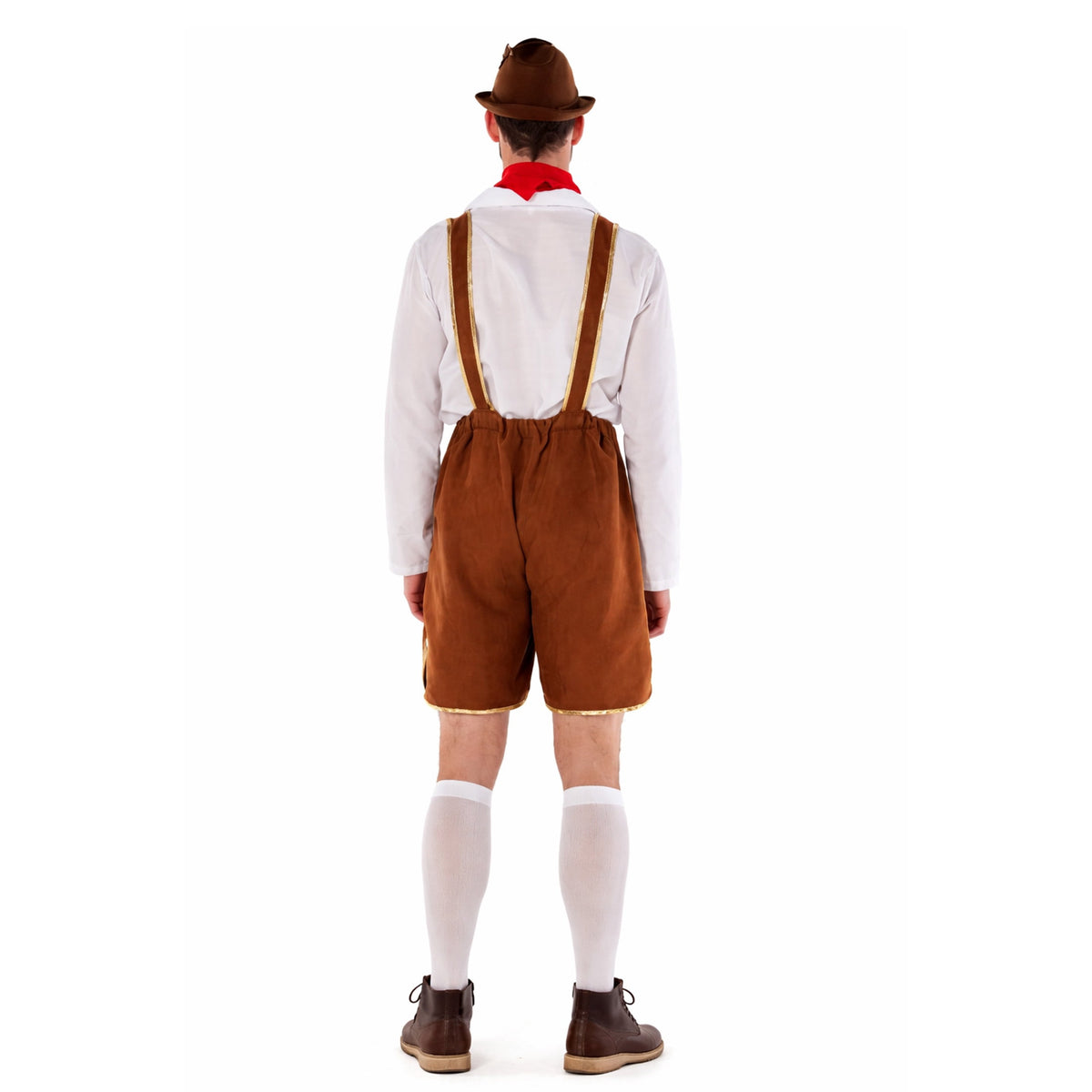 Traditional Lederhosen Halloween Costume for Adults, Men's Size M (32/34), by Way to Celebrate