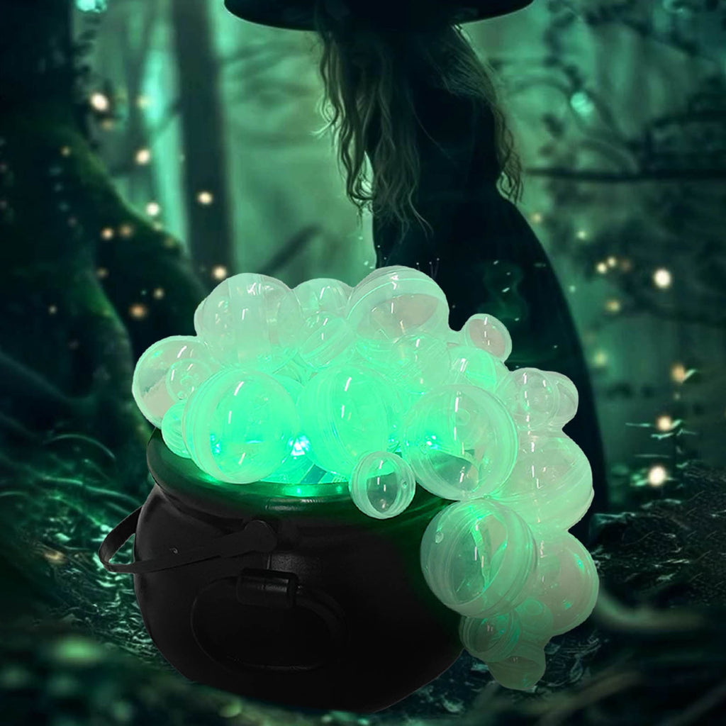 Muecwrye Halloween Decorations Outdoor, Halloween Clearance! Halloween Witches Cauldron with Lights, DIY Bubbling Cauldron Set Decor for Home Porch Outside, Halloween Party Supplies( Without Tripod)