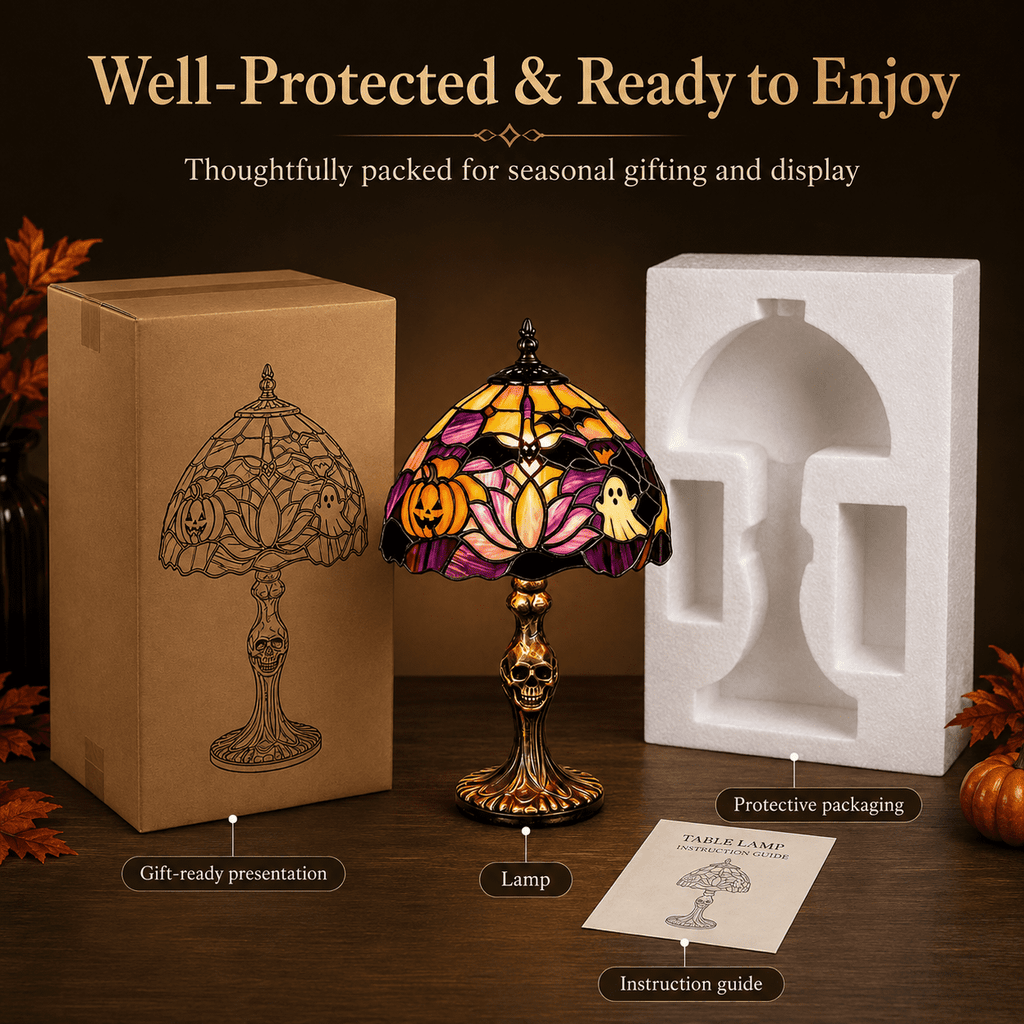 Diceymbol Halloween Decorations and Fall Decor, Halloween Venue Decoration Ghost Props LED Illuminated Ghost Decorations for Tabletop, Mantel, Shelf Indoor Outdoor 9.05 inch