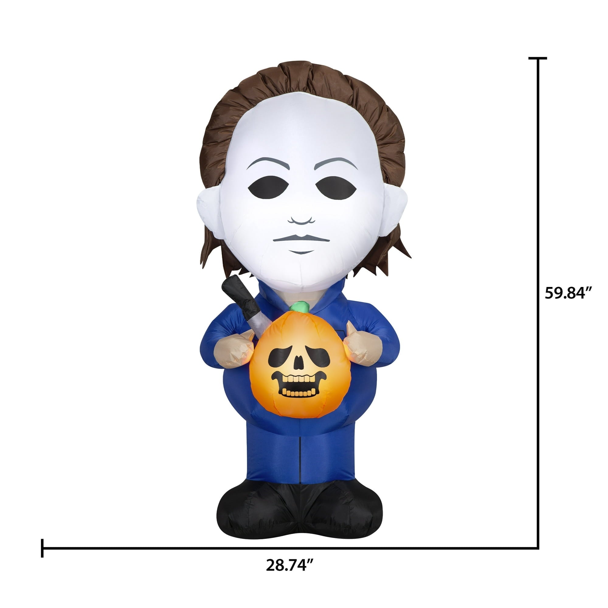 Halloween Airblown Yard Inflatables Michael Myers & Knife, 60in
