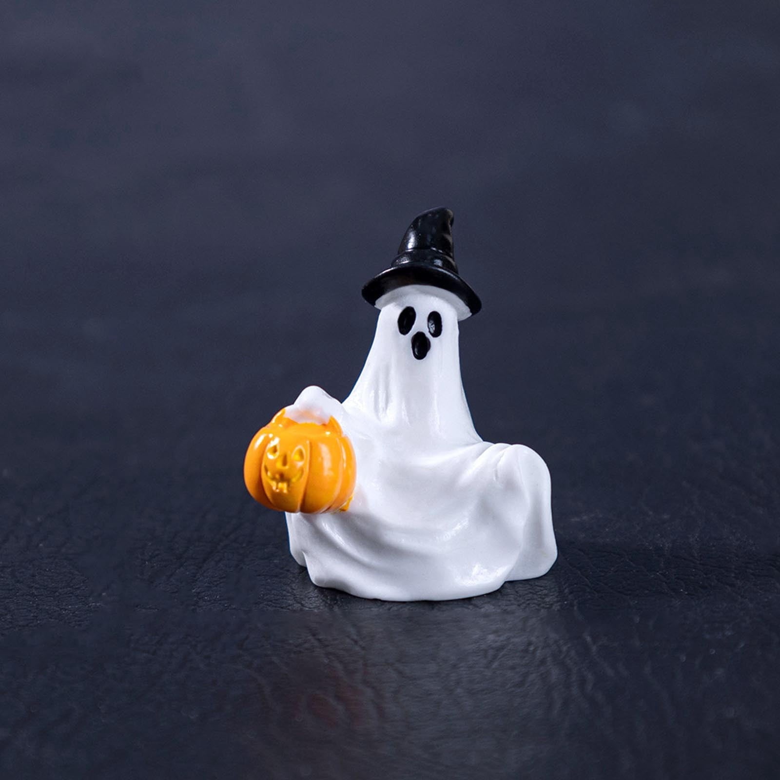 PEIBang Halloween Miniature Ghost Figurine 3.15 in Scary Resin Decor for Tabletop Shelf Display with Realistic Textures Dark-Tone Halloween Decoration