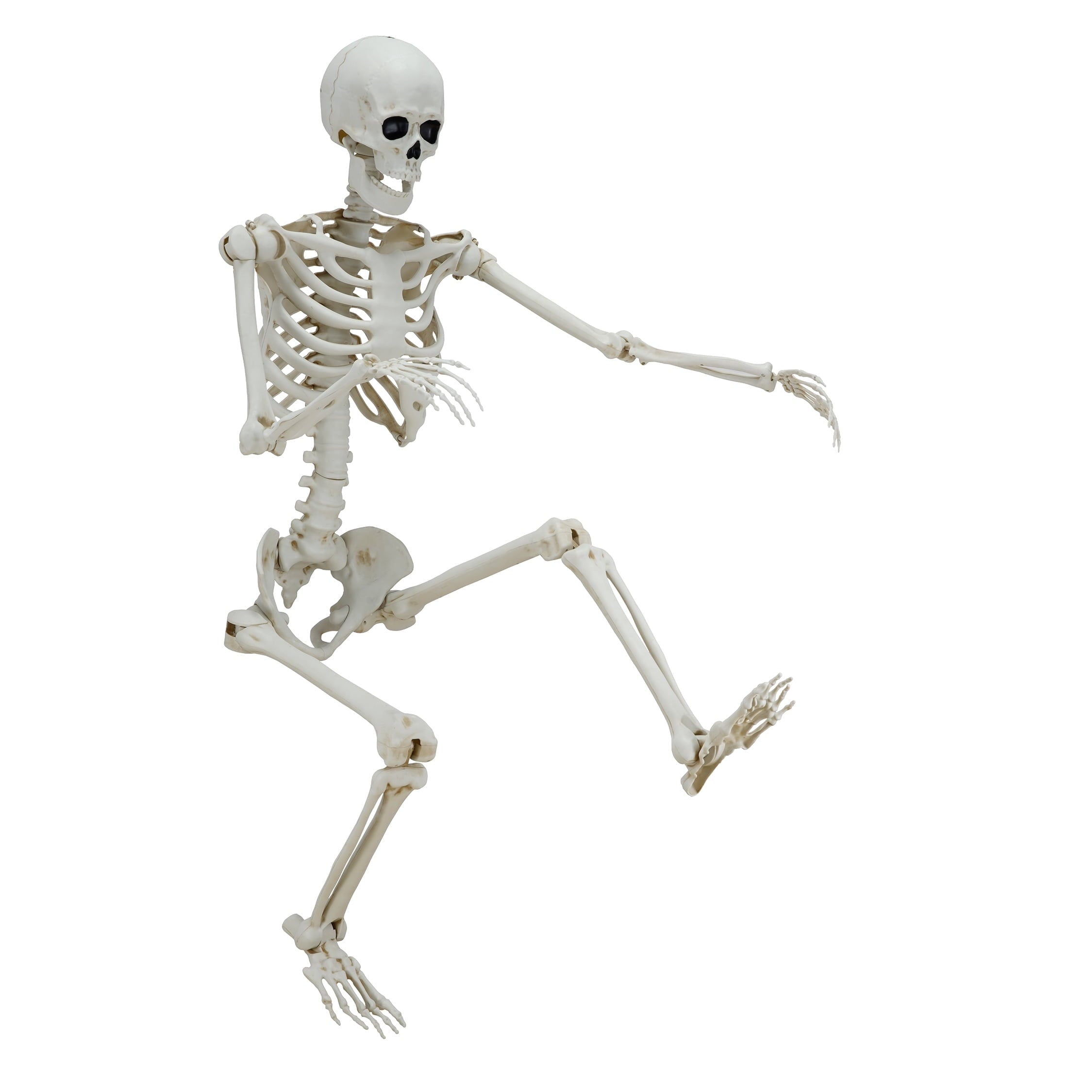 Hanging Posable Skeleton Decoration, White, 5', Halloween by Way To Celebrate