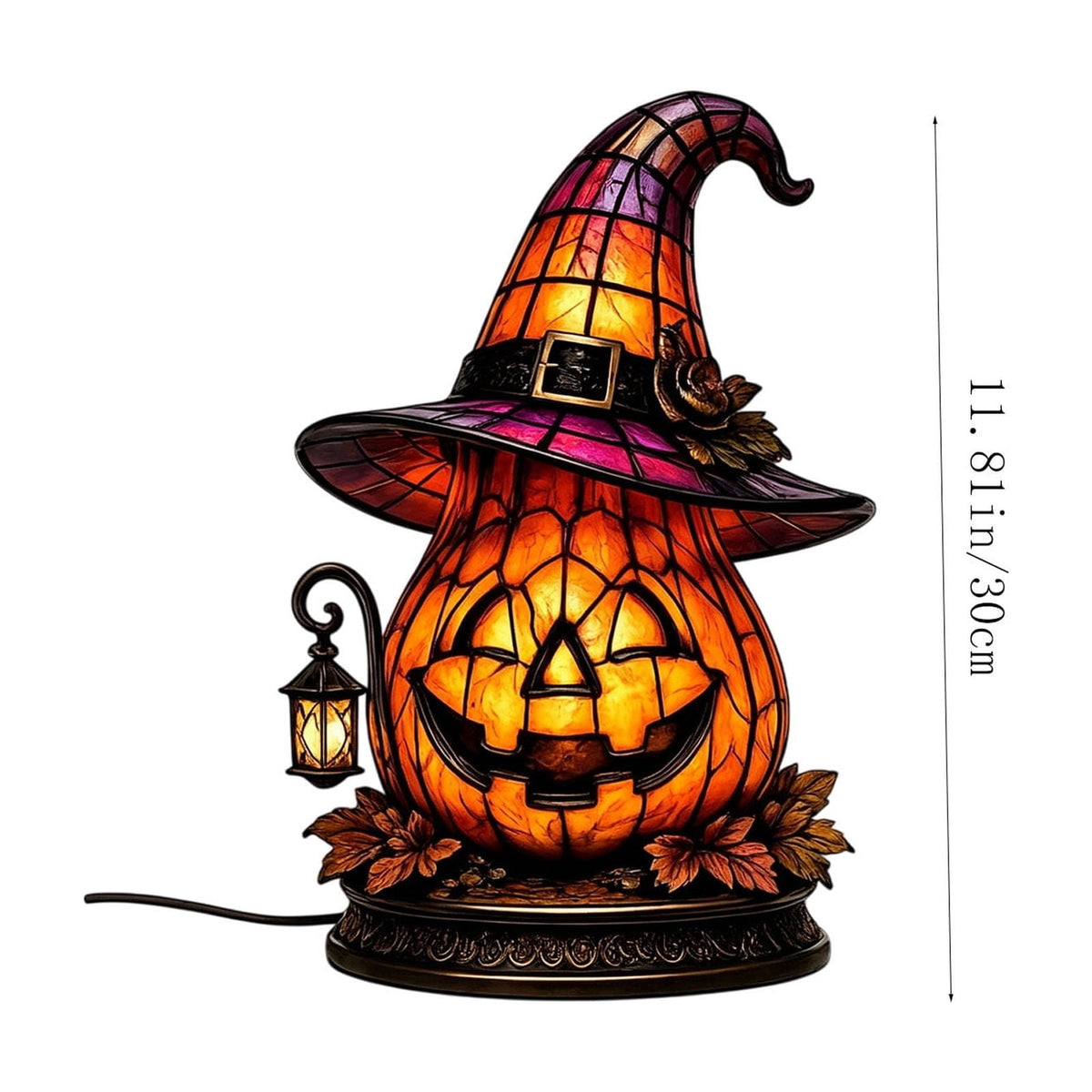 Mauxuk Halloween Black Witch Acrylic Decor - Gothic 2D Tabletop Centerpiece for Spooky Party, Haunting Mantel Decor, Gift for Horror Fans, 8-Inch Tall with Stand