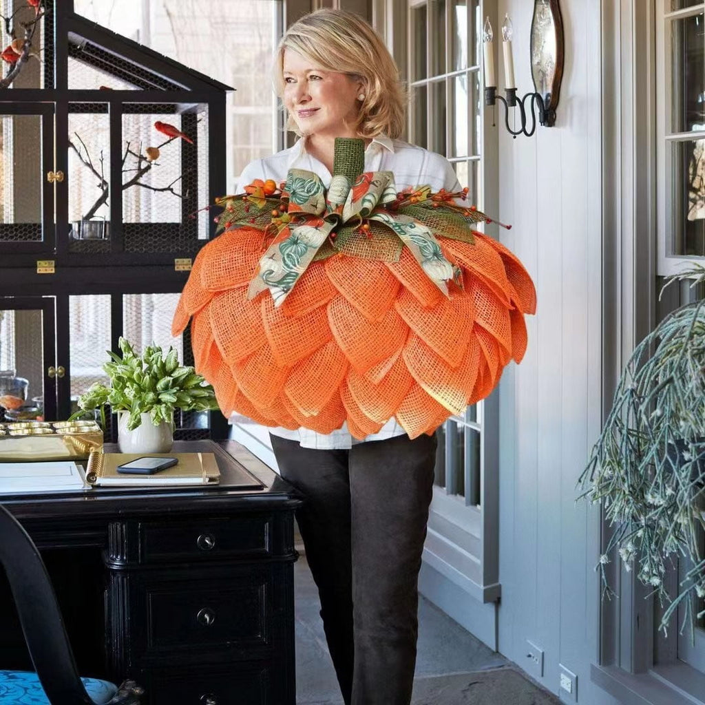 Fall Peony and Pumpkin Wreath for Front Door - Thanksgiving Wreath, Year Round Durable Farmhouse Wreath with Maple Leaves, Berries, Pinecones, and Pumpkins for Thanksgiving, Halloween, Home Decor