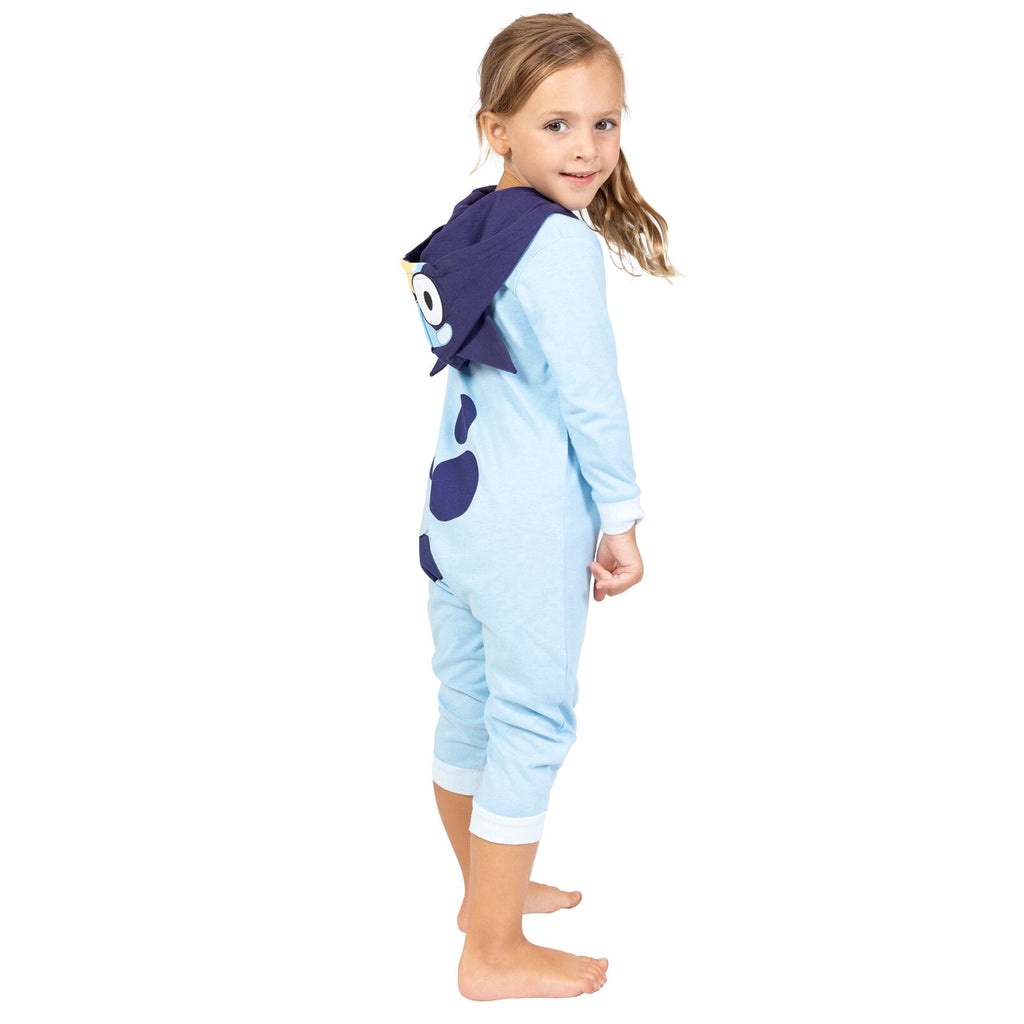 Bluey Little Kids' Boy or Girl Cosplay Hooded Coverall Bingo Orange