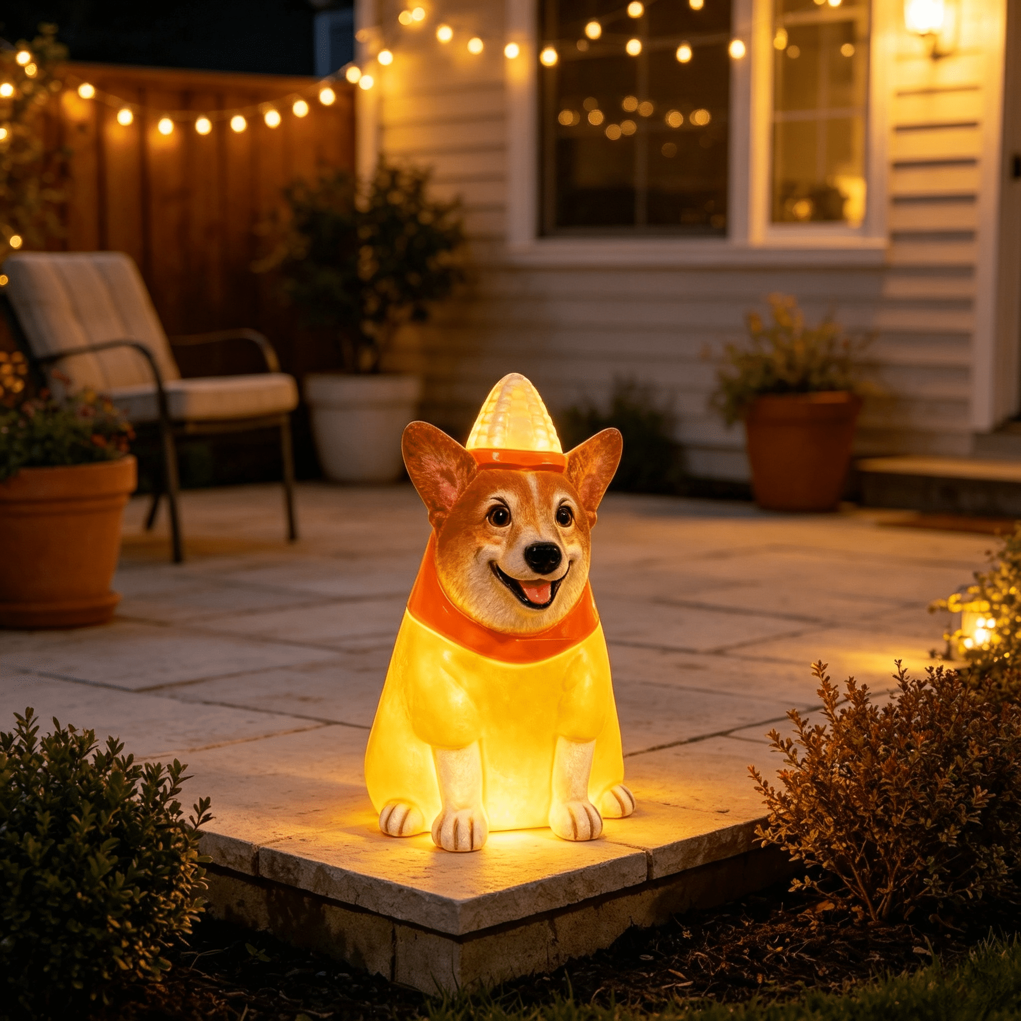 Clearance! Christmas Golden Retriever Statue with LED Lights, Cute Dog Holding Puppy Figurine, Christmas Decoration Indoor Outdoor, Gift for Kiddo Adults