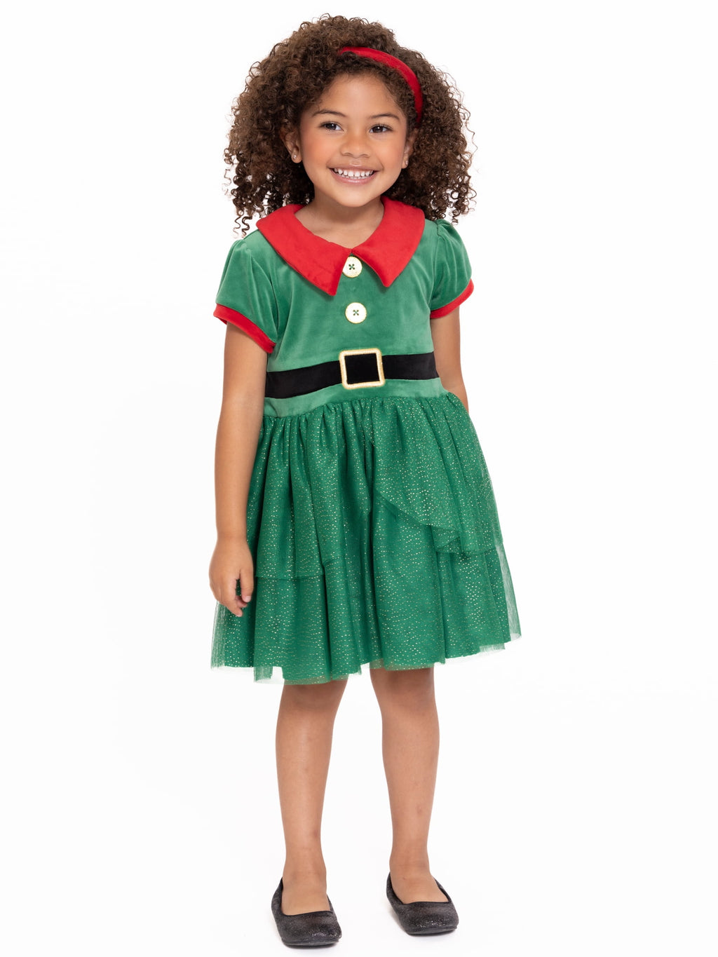 Toddler Girl Elf Velour Cosplay Dress, Sizes 12M-5T