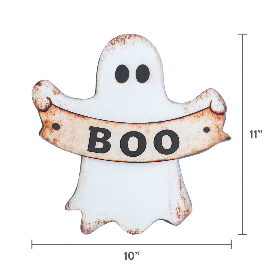 Metal Ghost Yard Stake Decoration, Black and White, 18", Halloween by Way To Celebrate