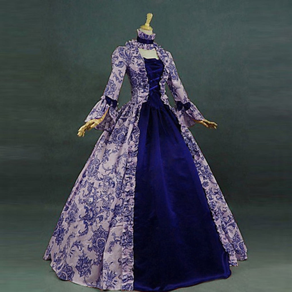 DDAPJ pyju Medieval Dress for Women Evening Masquerade Ball Gowns Vintage 1700S Victorian Renaissance Costume Green XXXXXL