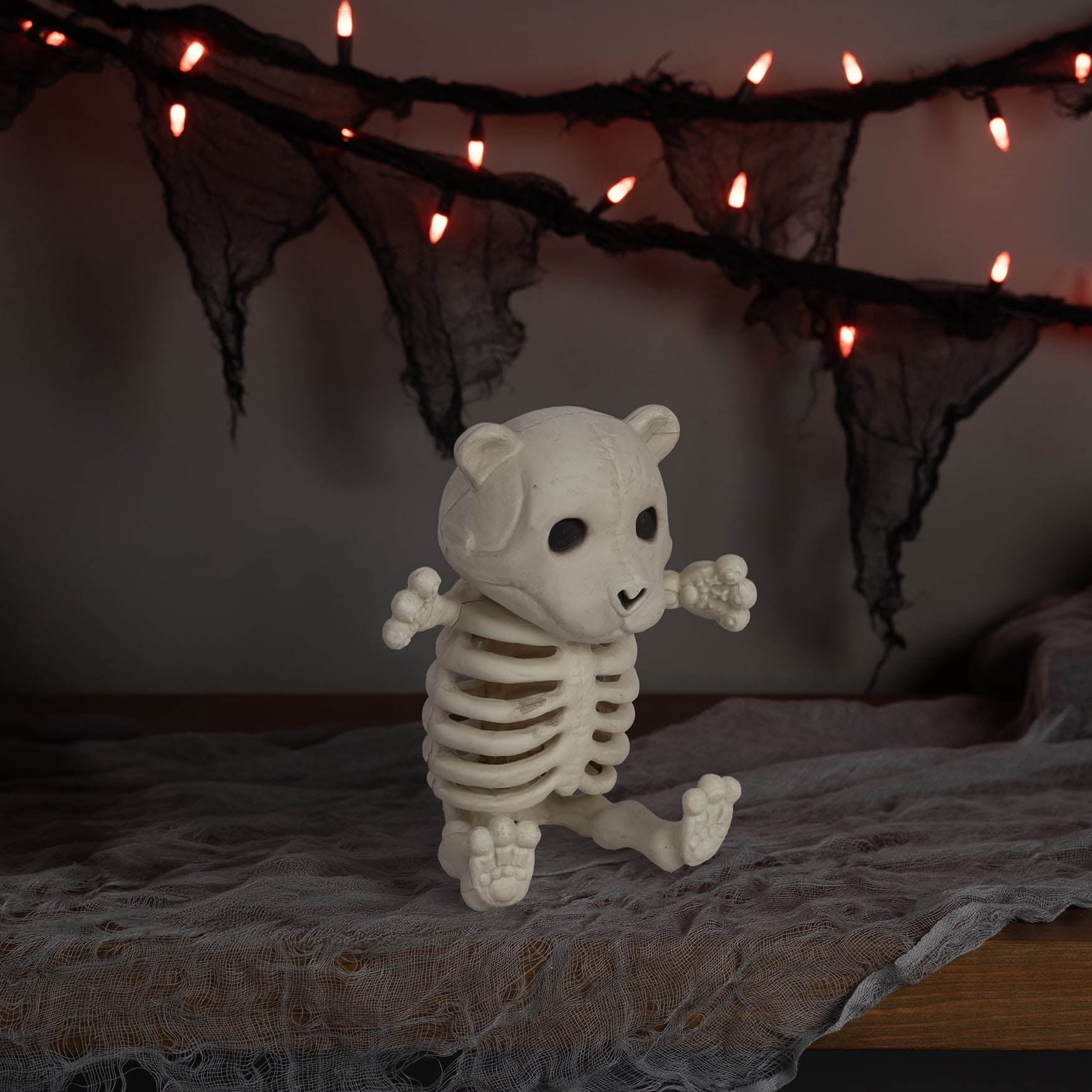 Faux Skeleton Bear Decoration, 5", Halloween by Way To Celebrate