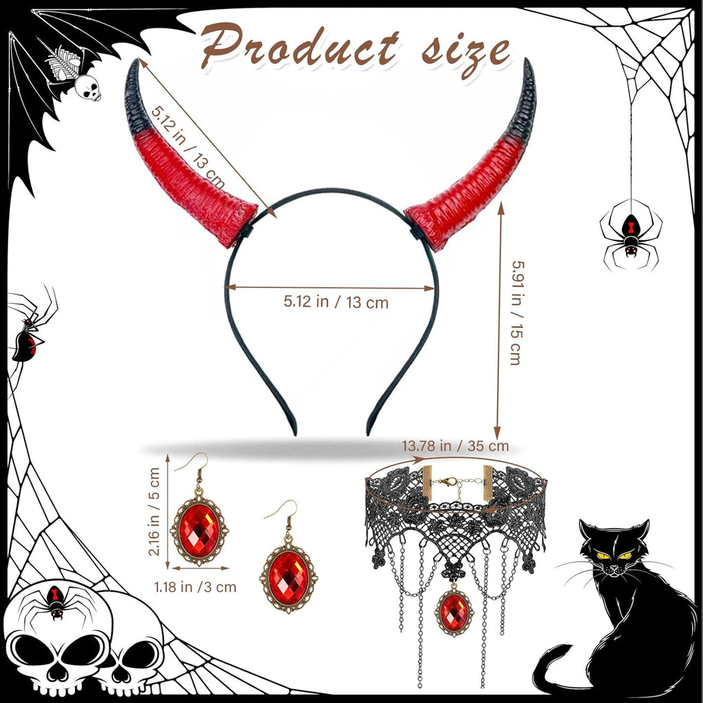 HIFOT 6pcs/set Spider Costume Adult Spider Web Poncho Tights Spider Necklace Chocker Earings Mask and Witch Hat Halloween Costumes for Women