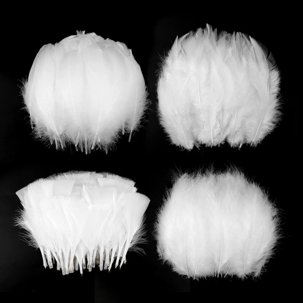 600PCS Red Feathers, 3-4.7 inch Feathers Bulk for DIY Crafts Wedding Halloween Costume Party Decorations Dream Catcher Supplies