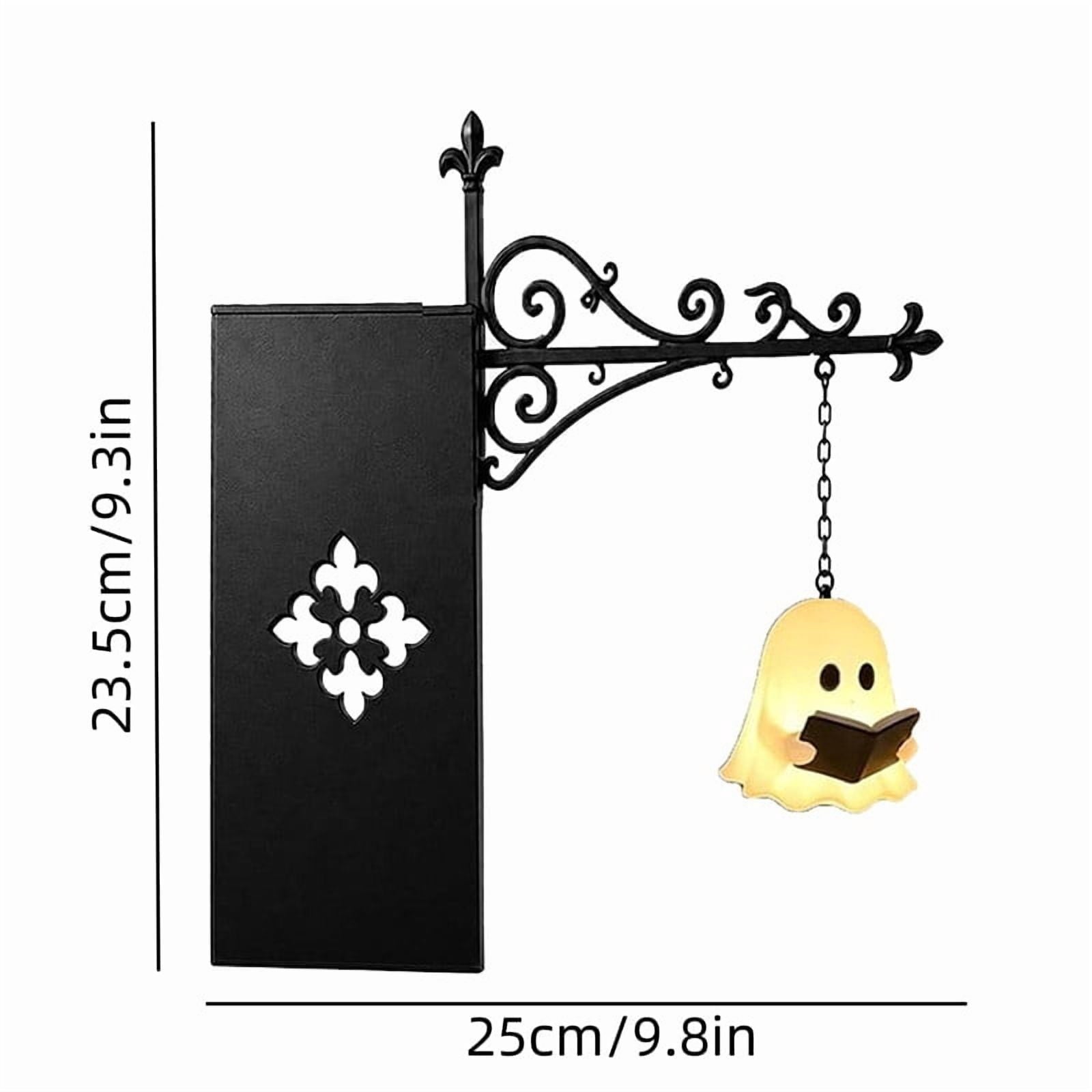 Halloween Ghost Library Lantern Decorative Bookshelf Lighting, Reading Book Shelf Lights for Study Reading Corner Home Library Gift for Book Lovers Bookworms