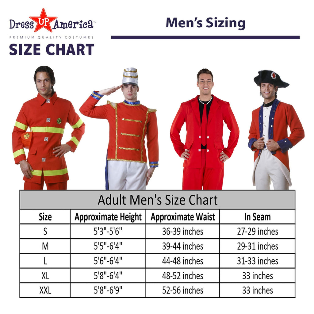 Dress-Up-America Pilot Costume for Adults - Pilot Uniform for Men - Halloween Airline Captain Costume Set (Small)