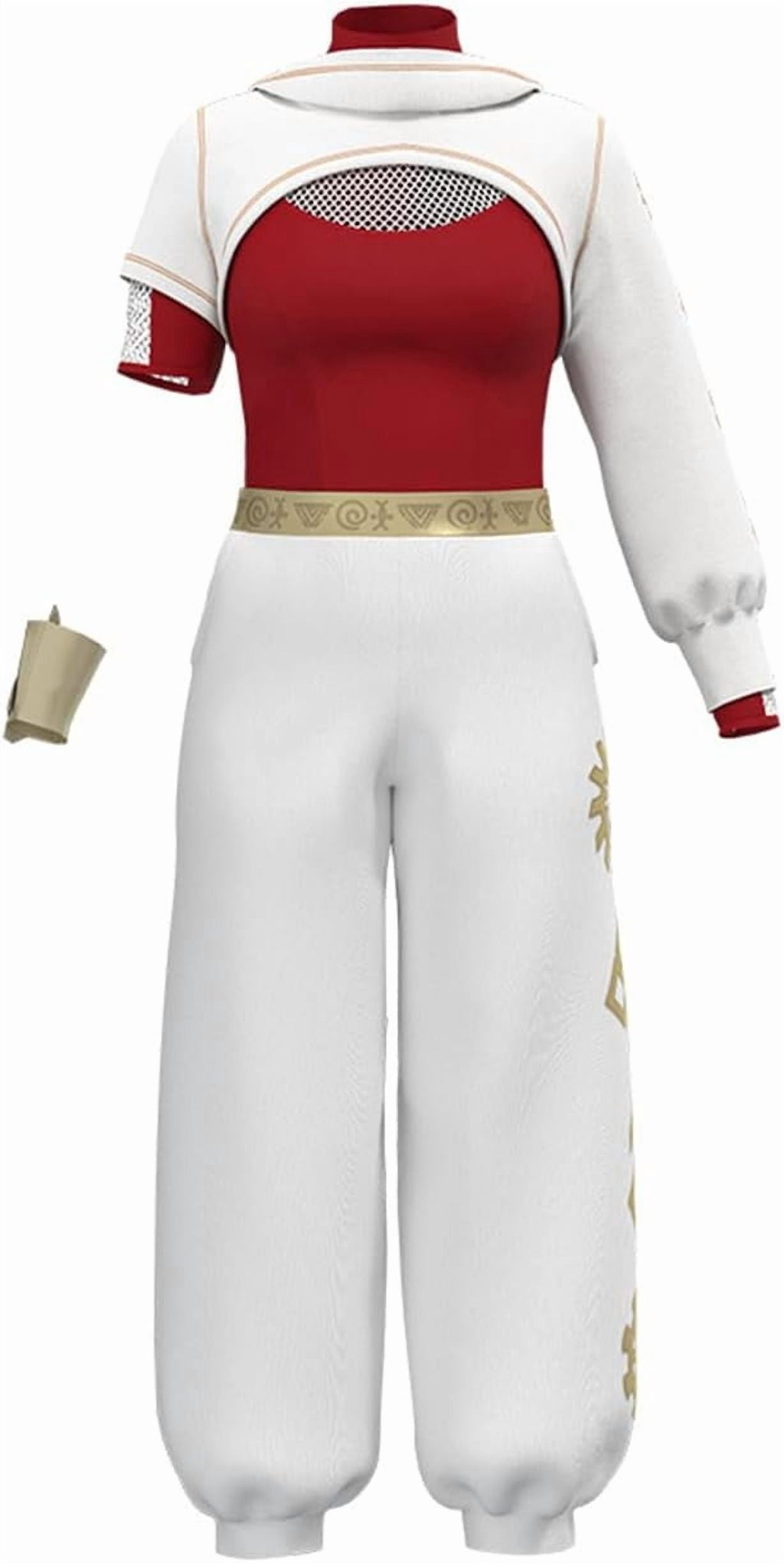 Guvpev Women Nova Bright Costume, Zombies 4 Costumes, Dawn of the Vampires Nova Cheerleader Cosplay Costume, Mesh Top Skirt Hoodies Wrist Prop Full Set Outfits, Halloween Fancy Dress Costumes