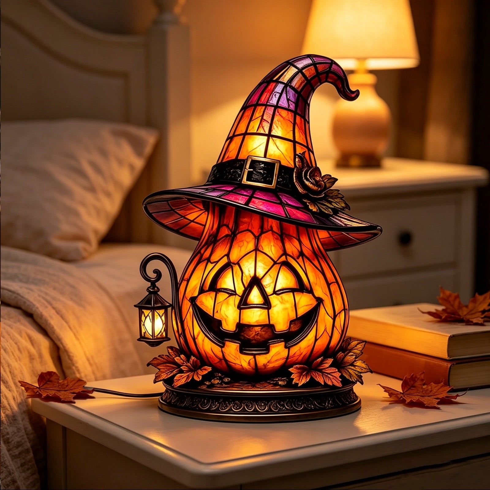 Mauxuk Halloween Black Witch Acrylic Decor - Gothic 2D Tabletop Centerpiece for Spooky Party, Haunting Mantel Decor, Gift for Horror Fans, 8-Inch Tall with Stand
