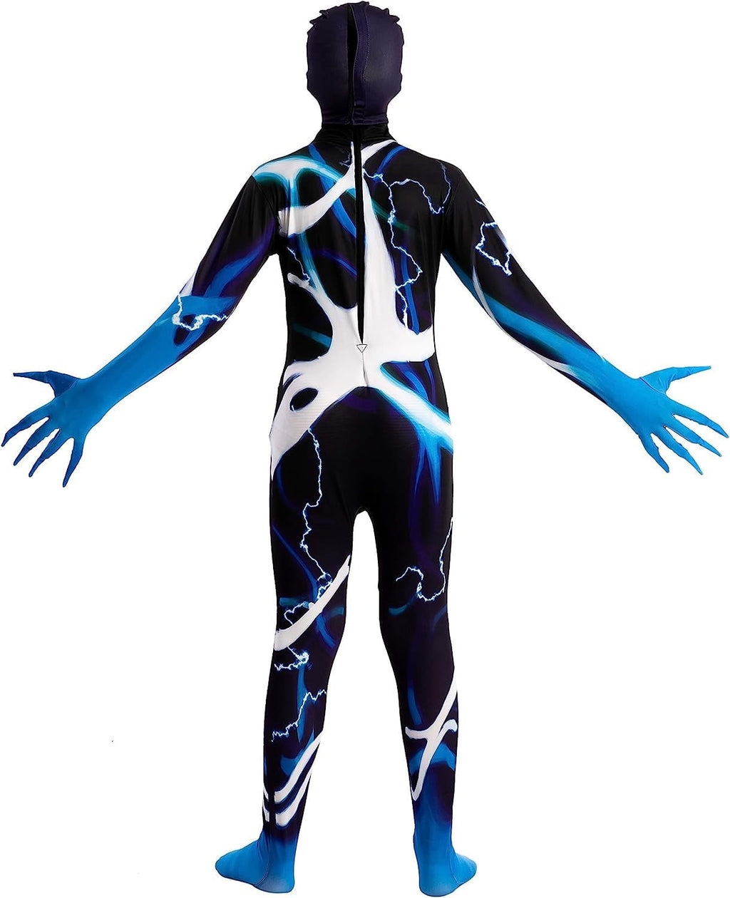 Joyfy Scary Halloween Costume for Kids, Slenderman Skin Bodysuit Skinsuit for Boys Girls Halloween Dress up Party Age up to 12 Years
