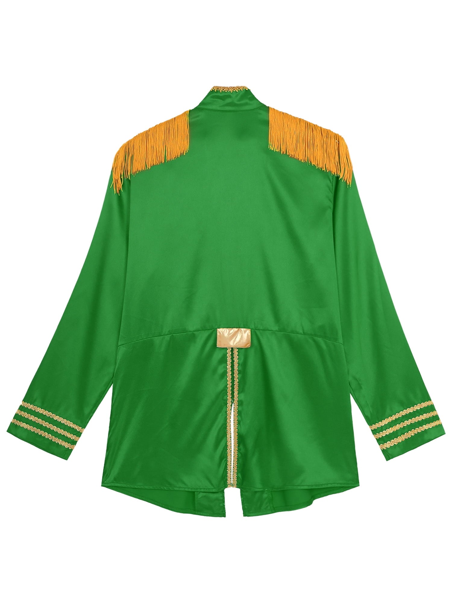 Eandarui Men's Halloween SGT Sergeant Pepper Costume Jacket Fancy Dress Hippie Music Star 1960s Shirt Red M
