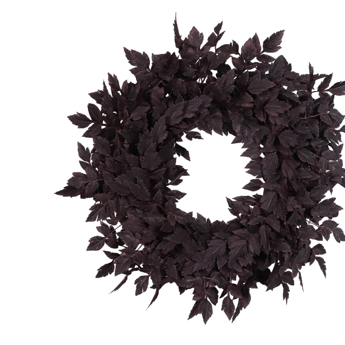 KOYPTL 24'' Artificial Forsythia Wreath Spring Summer Fall Winter Wreaths for Front Door Silk Leaves Wreath for Halloween Decorations Porch Wall Window Indoor Outdoor Home Decor (Black)