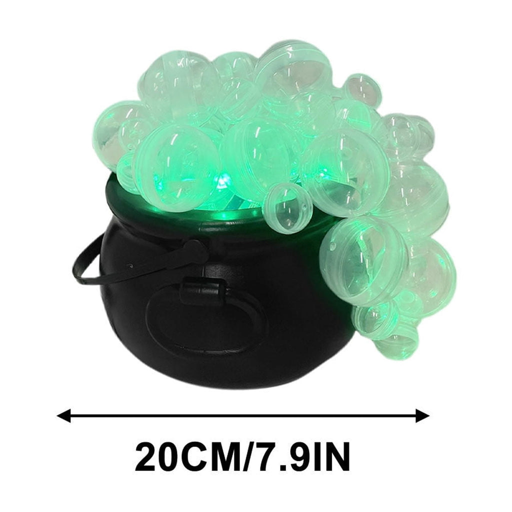 Muecwrye Halloween Decorations Outdoor, Halloween Clearance! Halloween Witches Cauldron with Lights, DIY Bubbling Cauldron Set Decor for Home Porch Outside, Halloween Party Supplies( Without Tripod)