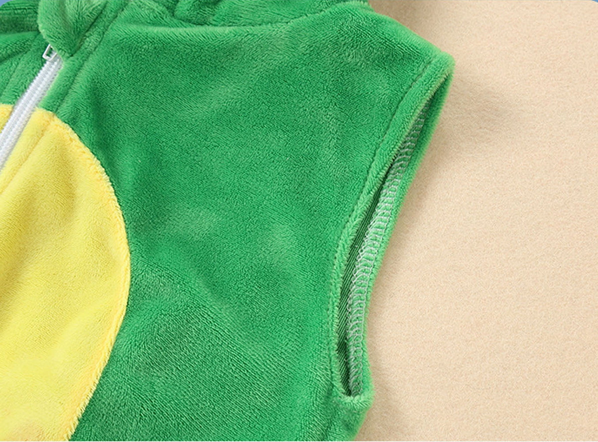 WIBACKER 0-24M Baby Boy Dinosaur Costume for Themed Parties and Halloween, Flannel Hooded Outfit Suit