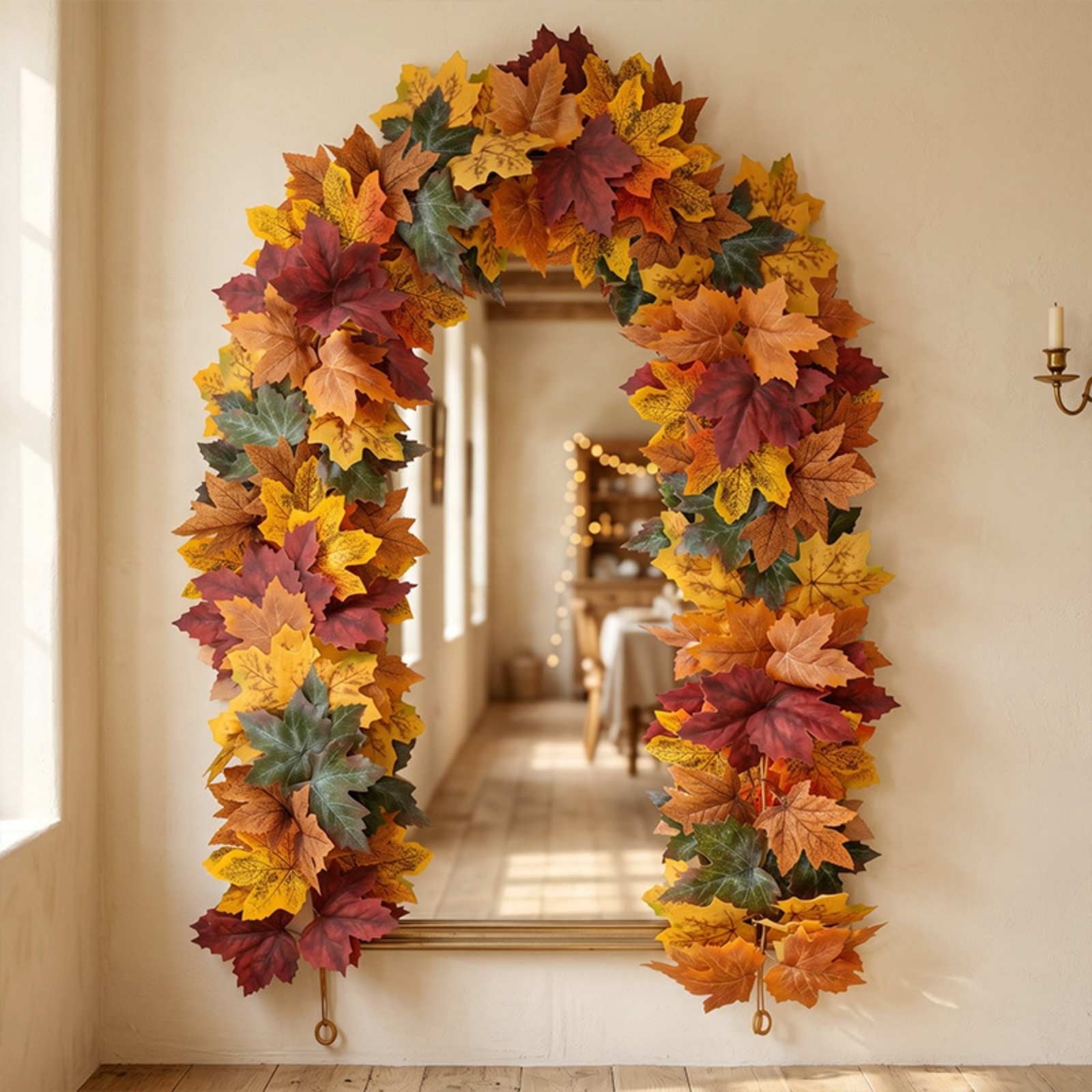 SCNOR Artificial Fall Floral Pick with Pumpkin Maple Leaf Sunflower, Halloween Thanksgiving Table Centerpiece for Home Decor